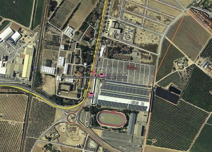 Imagen del lugar del incendio