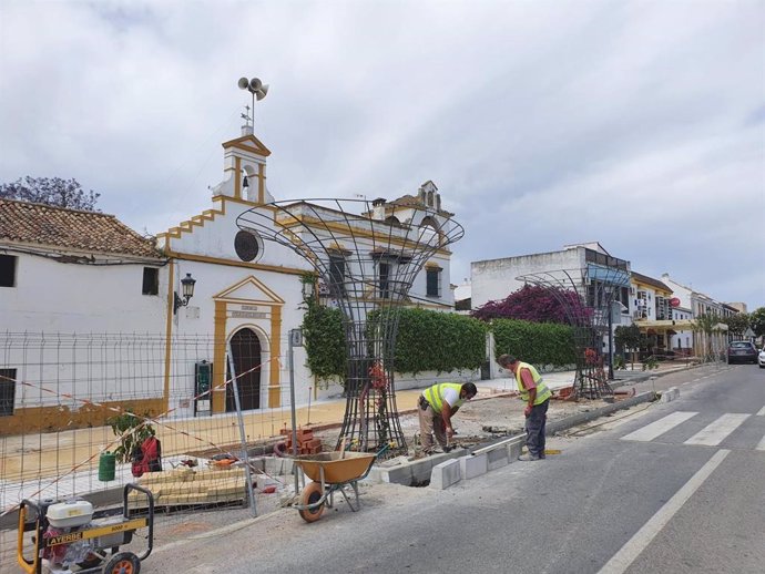Obras en la avenida Concepción Soto de Las Pajanosas