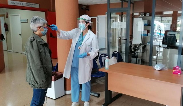 Control de tempartura en el acceso al Hospital de Úbeda