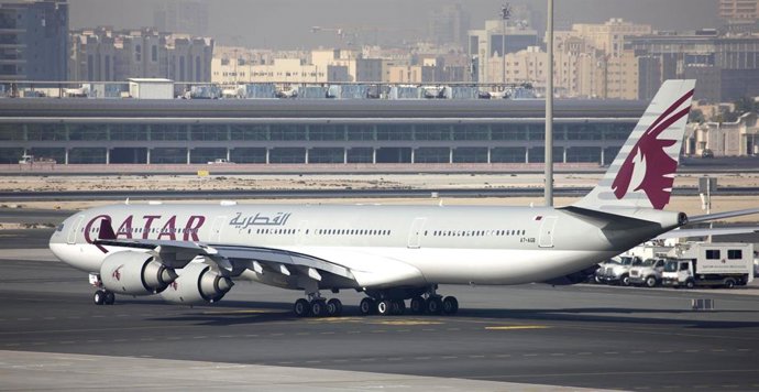 Avión de Qatar Airways