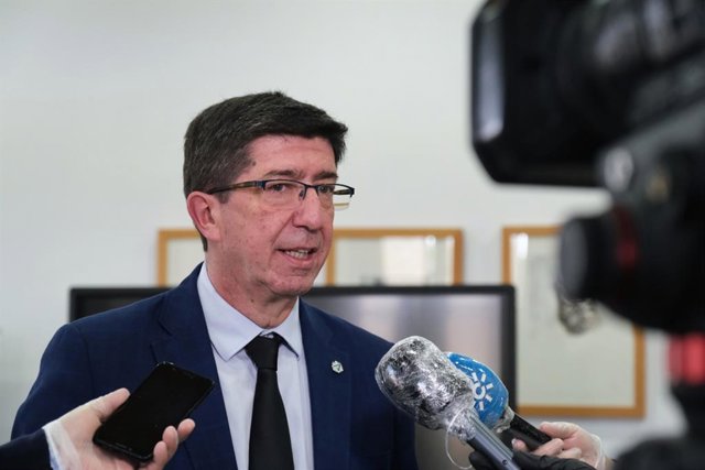 El vicepresidente de la Junta de Andalucía y consejero de Turismo, Regeneración, Justicia y Administración Local, Juan Marín