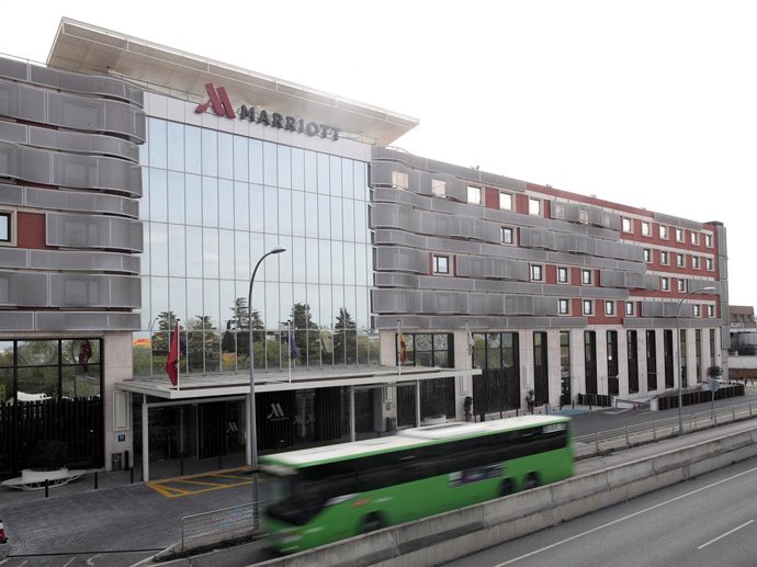 Fachada del Hotel Marriott Auditorium de Madrid