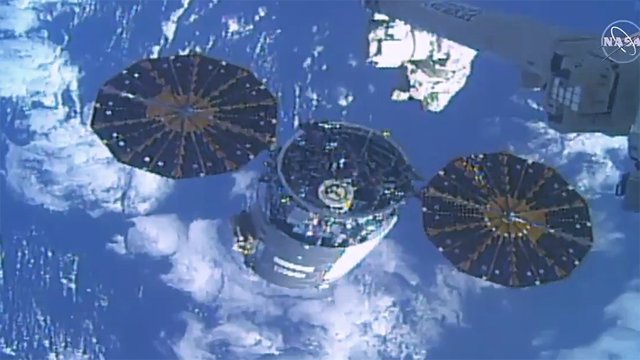 Destraque del carguero Cygnus en la Estación Espacial este 11 de mayo