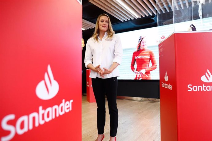 Mireia Belmonte opens her exhibition / museum at the Santander Work Cafe Recoletos of Banco Santander with her most emblematic medals on January 28, 2020, in Madrid, Spain.