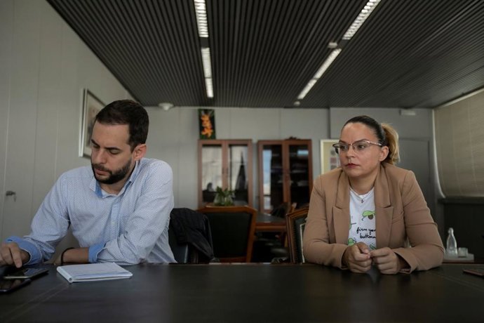 El director general de Discapacidad y la consejera de Derechos Sociales del Gobieno de Canarias, Miguel Montero y Noemí Santana, respectivamente