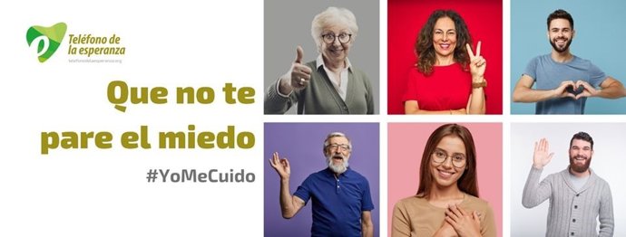 Imagen de la campaña del Teléfono de la Esperanza 'Que no te pare el miedo'