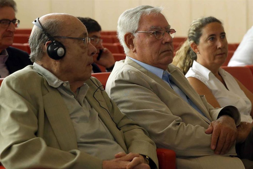 Flix Millet, Jordi Montull y Gemma Montull en la última sesión del juicio del caso Palau