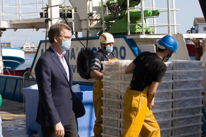 Coronavirus.- Feijóo reconoce la labor de los profesionales del mar en el abaste