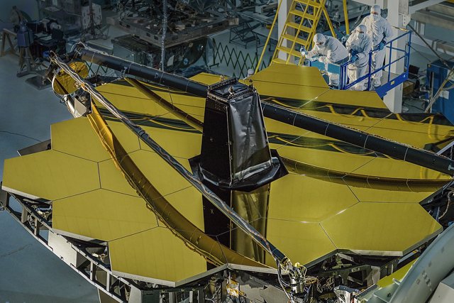 Espejo primario del nuevo telescopio James Webb