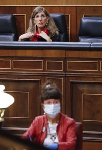 Díaz dice que el Covid deja retos como el teletrabajo e insta a aprender del diálogo social y a legisislar