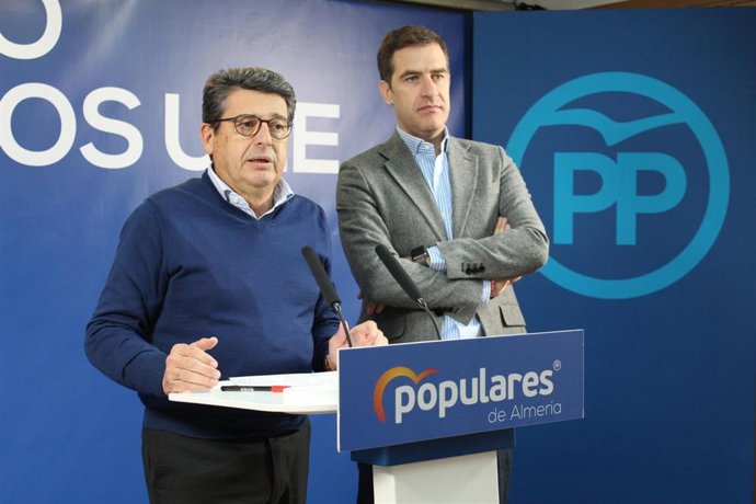 Los diputados nacionales del PP por Almería Juan José Matarí y Miguel Ángel Castellón