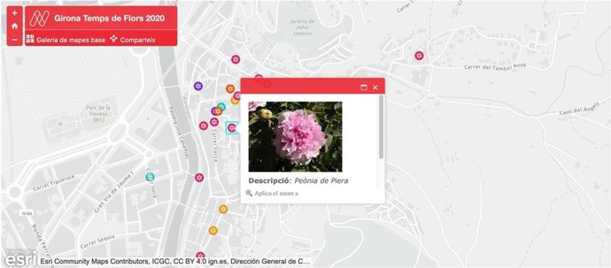 Mapa virtual lanzado para celebrar Temps de Flors durante el coronavirus