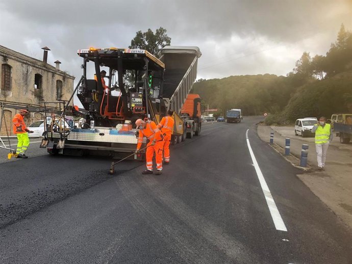 Obras en la carretera A-384