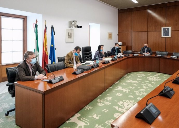 Reunión de la Junta de Portavoces del Parlamento de Andalucía.