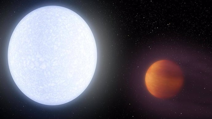 Primera detección directa de hierro en una atmósfera exoplanetaria
