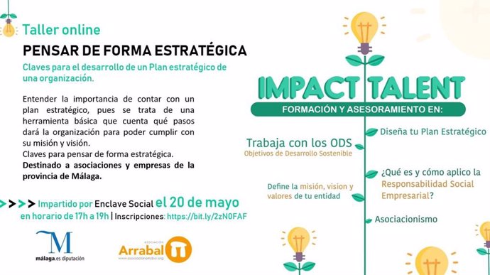 Impact Talent proyecto que celebra un taller online de la mano de la Diputación de Málaga