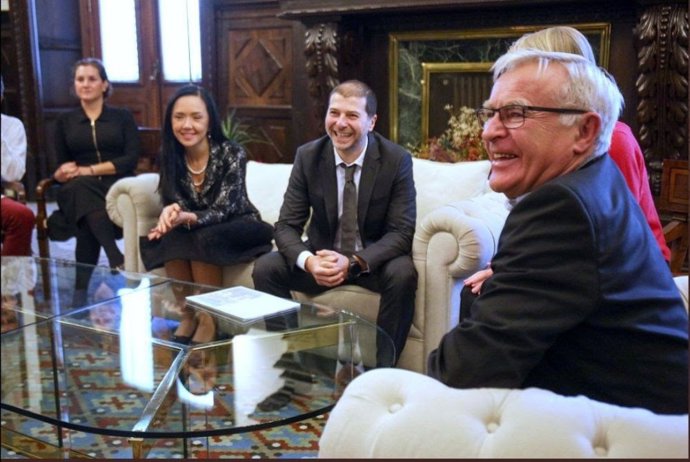 Reresentantes del Webit Festival i l'Ajuntament de Valncia en una foto d'arxiu