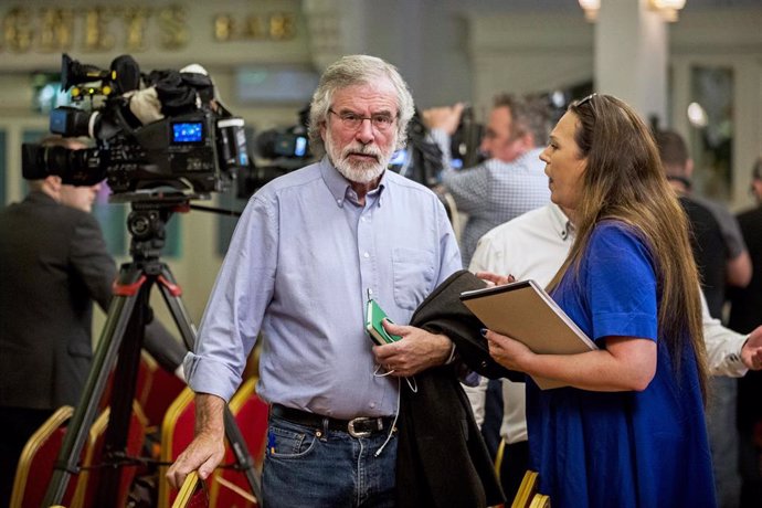 El ex presidente del Sinn Féin Gerry Adams