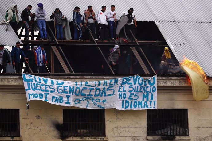 Protesta por el coronavirus en una cárcel de Buenos Aires