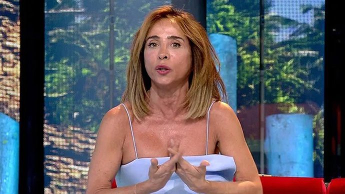 María Patiño, en el plató de 'Supervivientes'