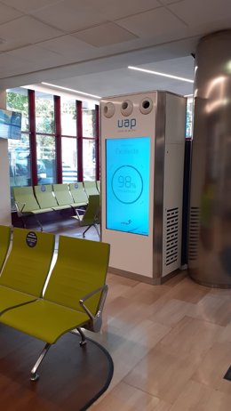 Purificador de aire que elimina virus instalado en el hospital Vithas Madrid Arturo Soria.