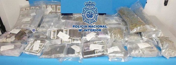 Operación antidroga de la Policía Nacional en Málaga