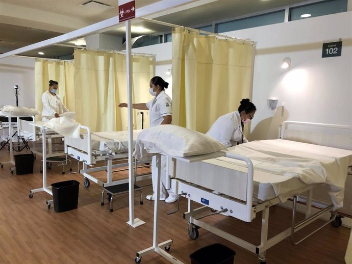 Personal sanitario en un hospital de Ciudad de México durante la pandemia de coronavirus