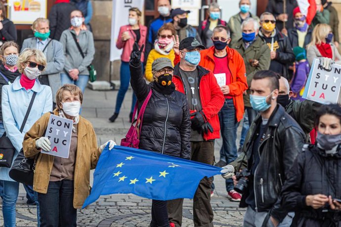 Protestas contra las elecciones presidenciales en Polonia