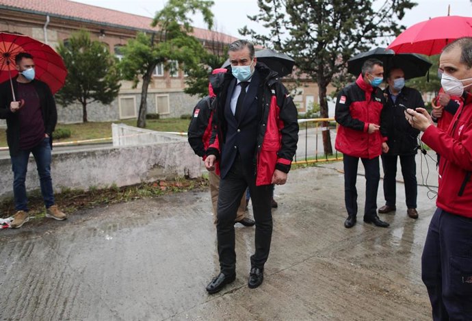 El consejero de Justicia, Interior y Víctimas de Madrid, Enrique López, en el Instituto de Formación Integral en Seguridad y Emergencias