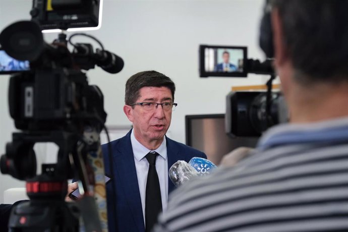 El vicepresidente de la Junta de Andalucía y consejero de Turismo, Regeneración, Justicia y Administración Local, Juan Marín.