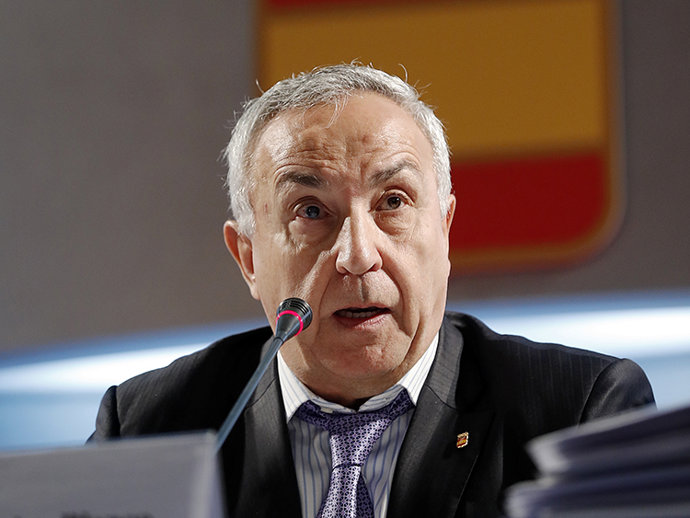 Alejandro Blanco durante una Asamblea del COE  