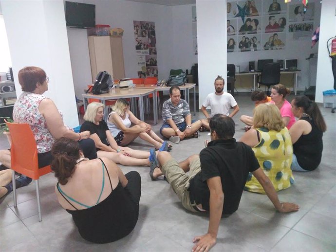 Imagen de archivo de una actividad en un centro de la Federación Andaluza de Familiares y Personas con Problemas de Salud Mental (Feafes Andalucía). 