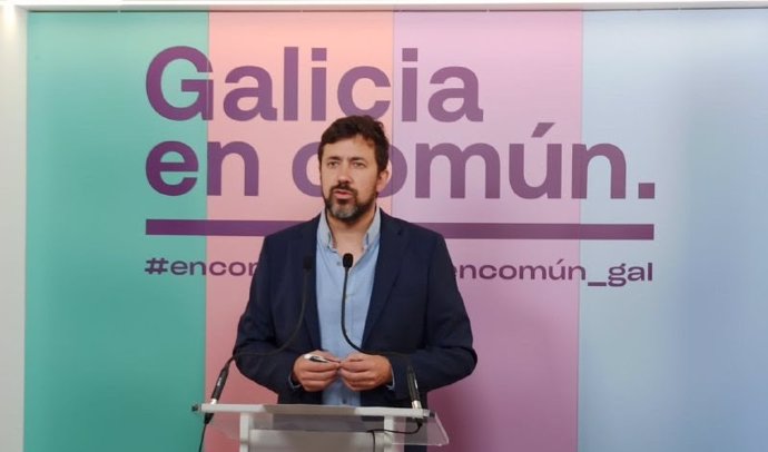 El portavoz de Galicia en Común, Antón Gómez-Reino