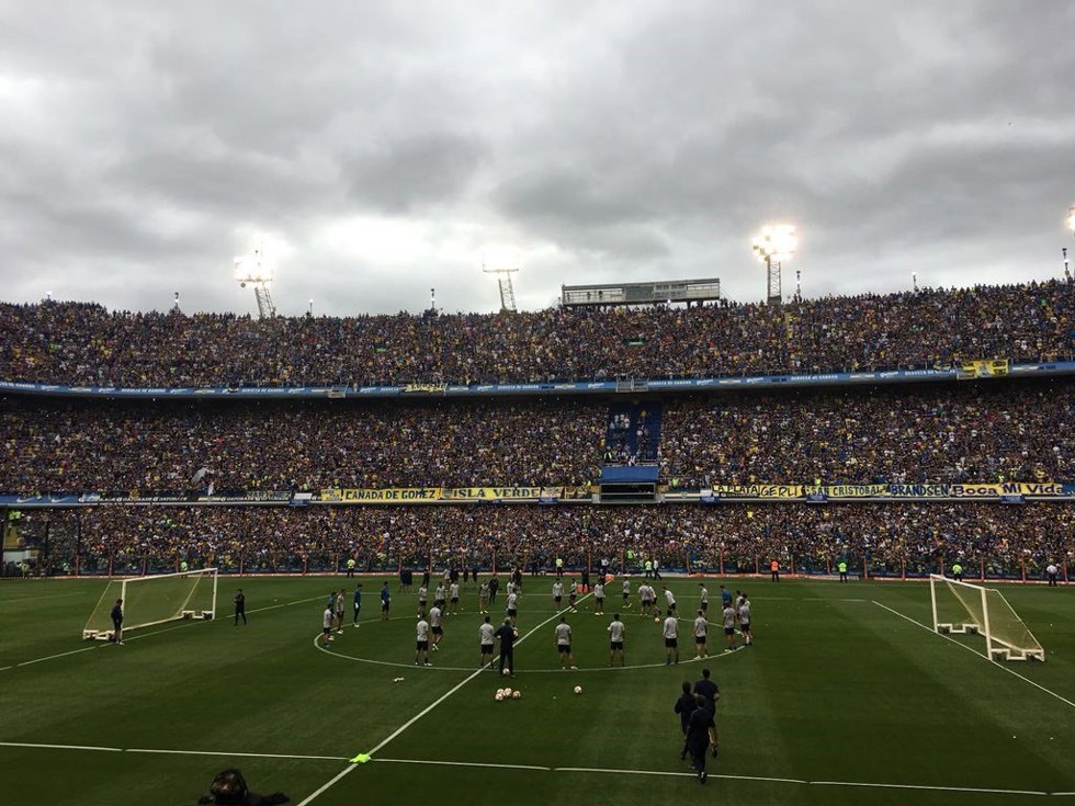 La afición de Boca llena La Bombonera en un entrenamiento