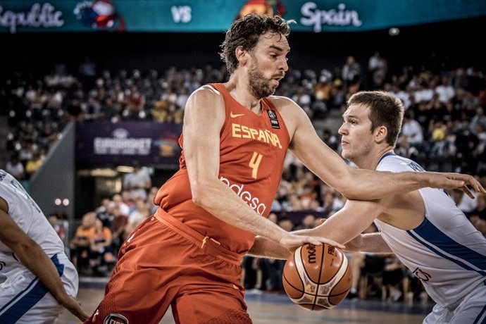 Pau Gasol en el España - República Checa del Eurobasket