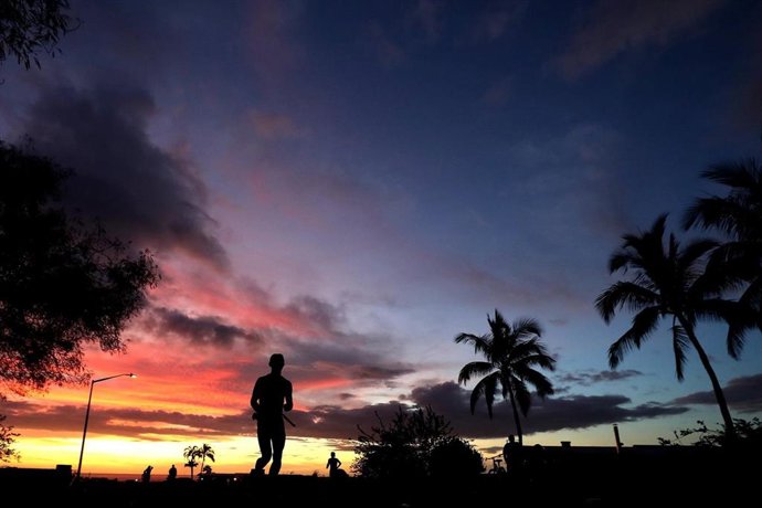 Transcurso de un Ironman World Championship en Kailua-Kona (Hawái)