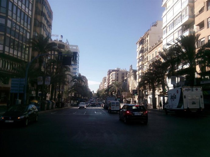 Avenida de Alfonso El Sabio de Alicante, imagen de archivo.