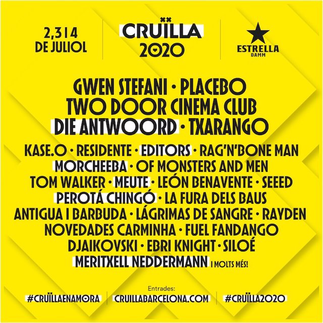 El Festival Cruïlla 2020, ajornat a 2021 (arxiu)