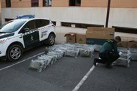 Intervenido un cargamento de más de 72 kilos de marihuana en un control en Granada