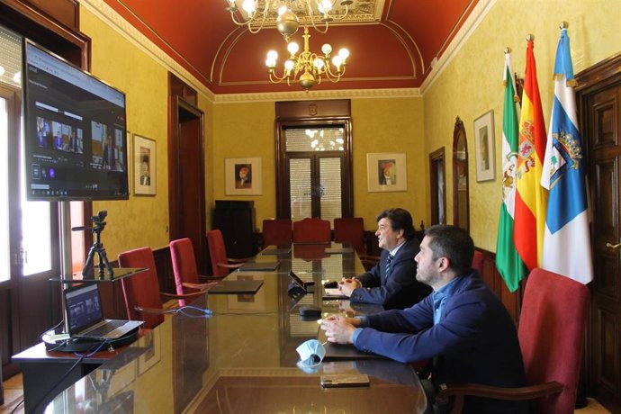 [Grupohuelva] 15.5.20 Nota Y Foto Firma Telemática Del Convenio Con La Junta De Andalucía Para La Ejecución Del Plan De Grandes Ciudades De Huelva