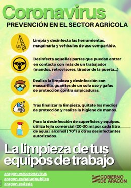 Una de las infografías dirigidas al sector agrario.