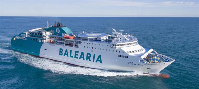 Ferri de la naviera Balearia, que realizará la primera salida de Tánger el 22 de mayo.