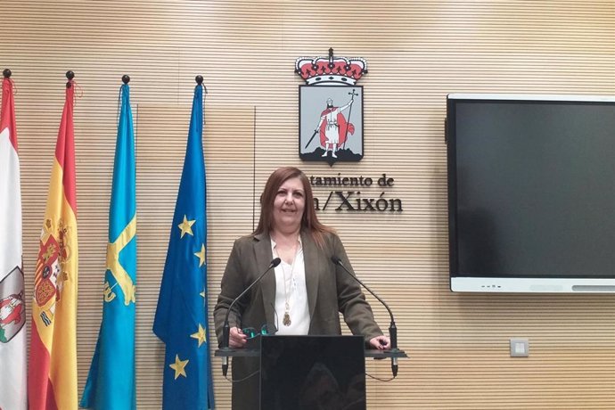 Marina Pineda, portavoz del Gobierno local en el Ayuntamiento de Gijón