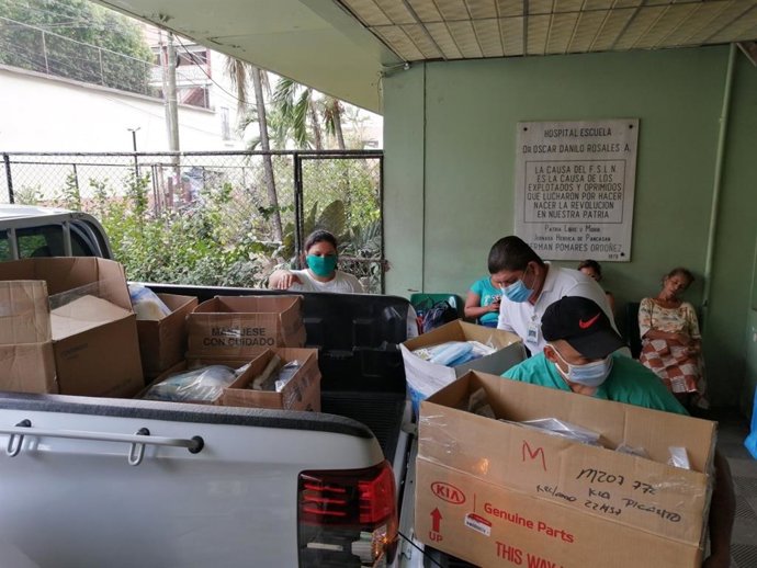 Entrega de EPIs en León (Nicaragüa)