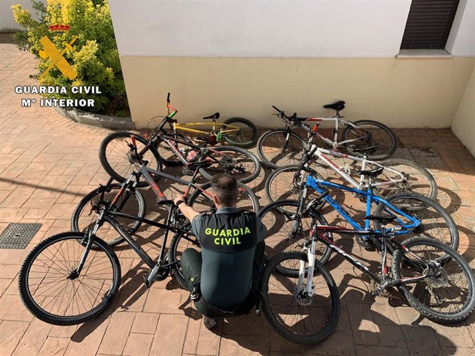 Bicicletas recuperadas por la Guardia Civil