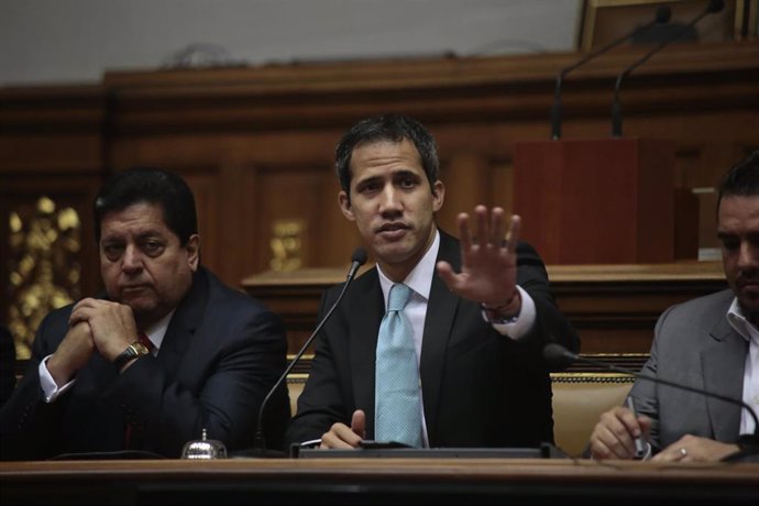 El autoproclamado "presidente interino" de Venezuela, Juan Guaidó