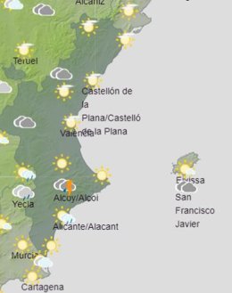 Predicción para la Comunitat