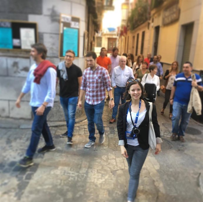 Irene Criado de De Toledo de toda la vida en una visita guíada antes del estado de alarma