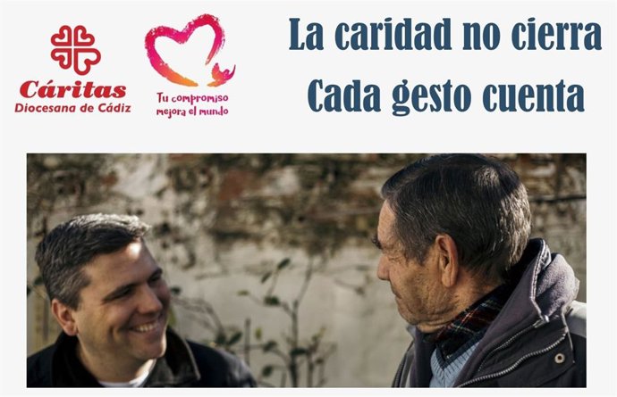 Campaña de Cáritas Diocesa en Cádiz 'La caridad no se cierra. Cada gesto cuenta'