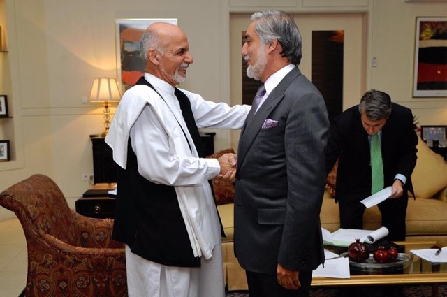 Ashraf Ghani y Abdulá Abdulá